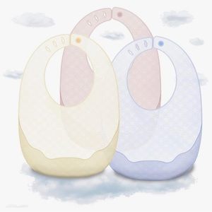 New Basics silicone baby bibs 3 pc